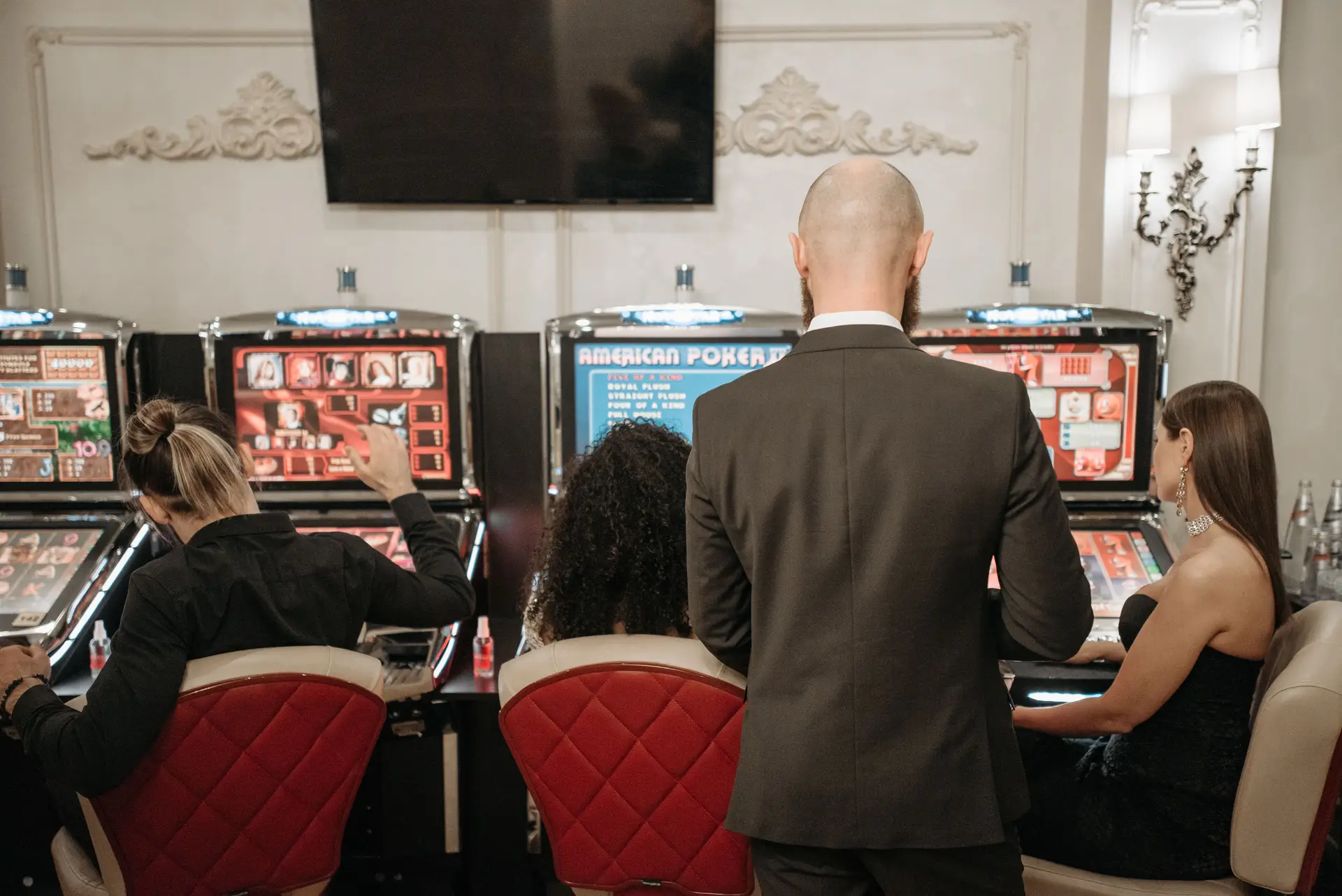 Stylish slot machine area